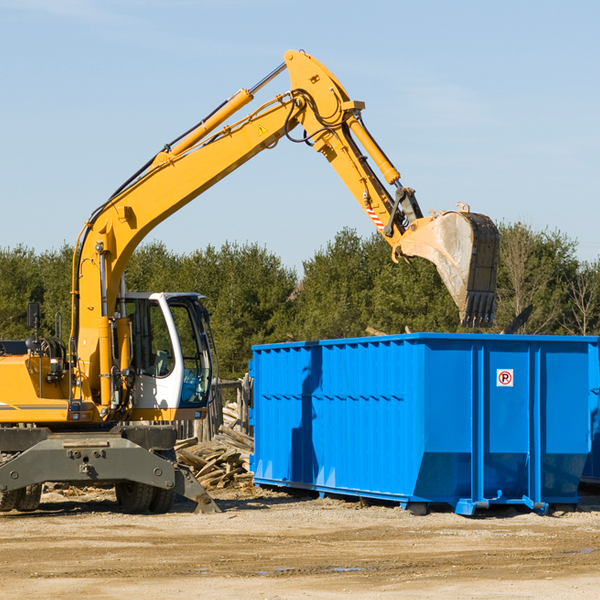 can i choose the location where the residential dumpster will be placed in Locust Hill Virginia